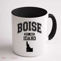 Boise Idaho Est. 1863 Varsity Coffee Mug thumb 1