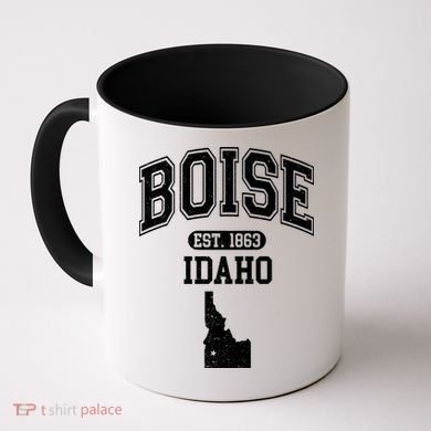 Boise Idaho Est. 1863 Varsity Coffee Mug