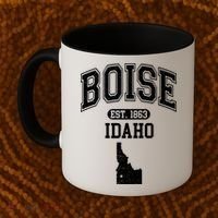 Boise Idaho Est. 1863 Varsity Coffee Mug thumb 2