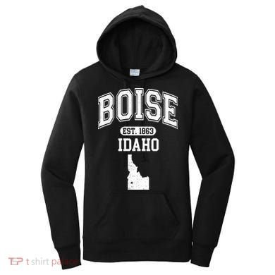 Boise Idaho Est. 1863 Varsity Women's Hoodie