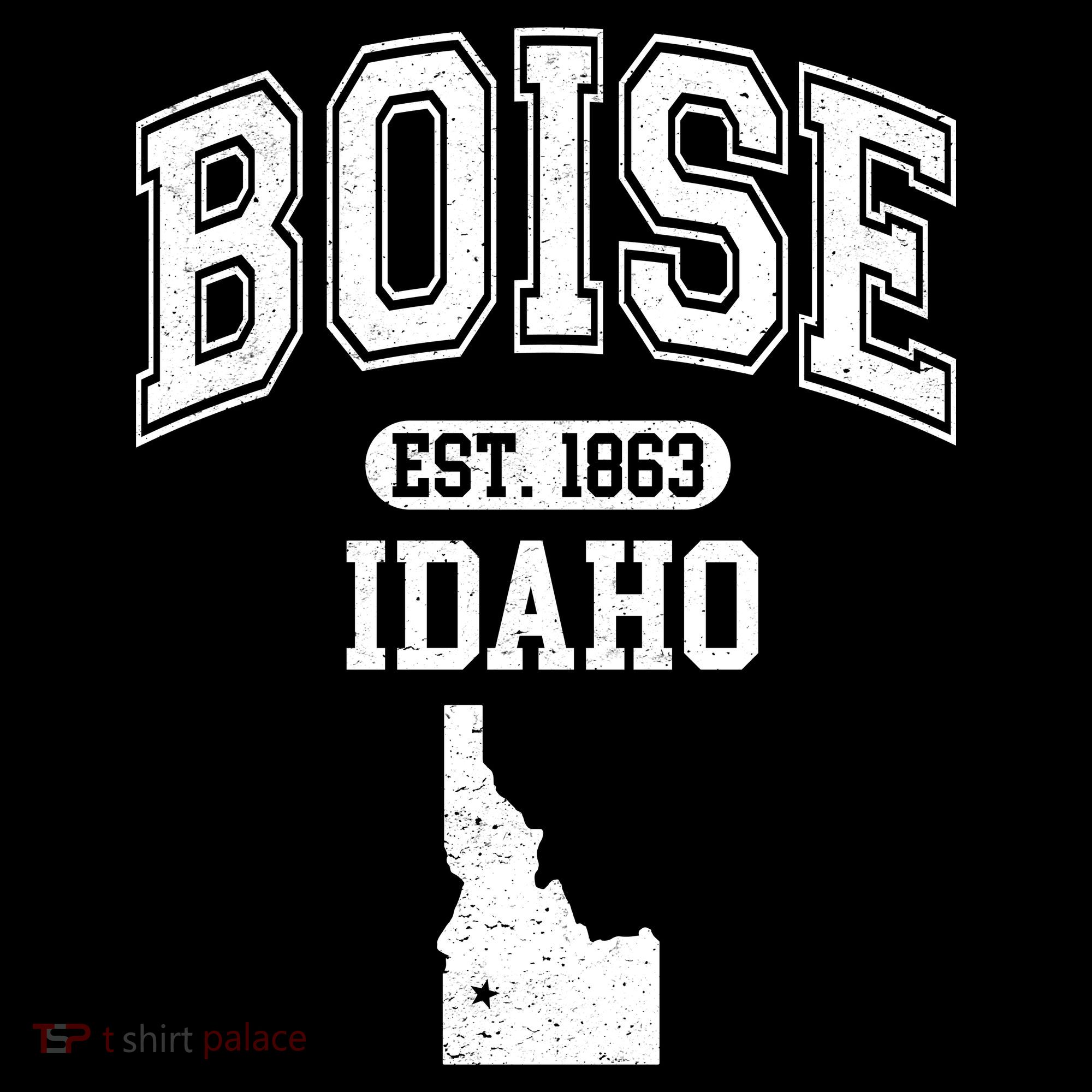 Boise Idaho Est. 1863 Varsity Women's Hoodie