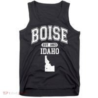 Boise Idaho Est. 1863 Varsity Tank Top thumb 0