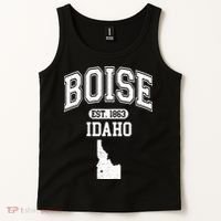 Boise Idaho Est. 1863 Varsity Tank Top thumb 2