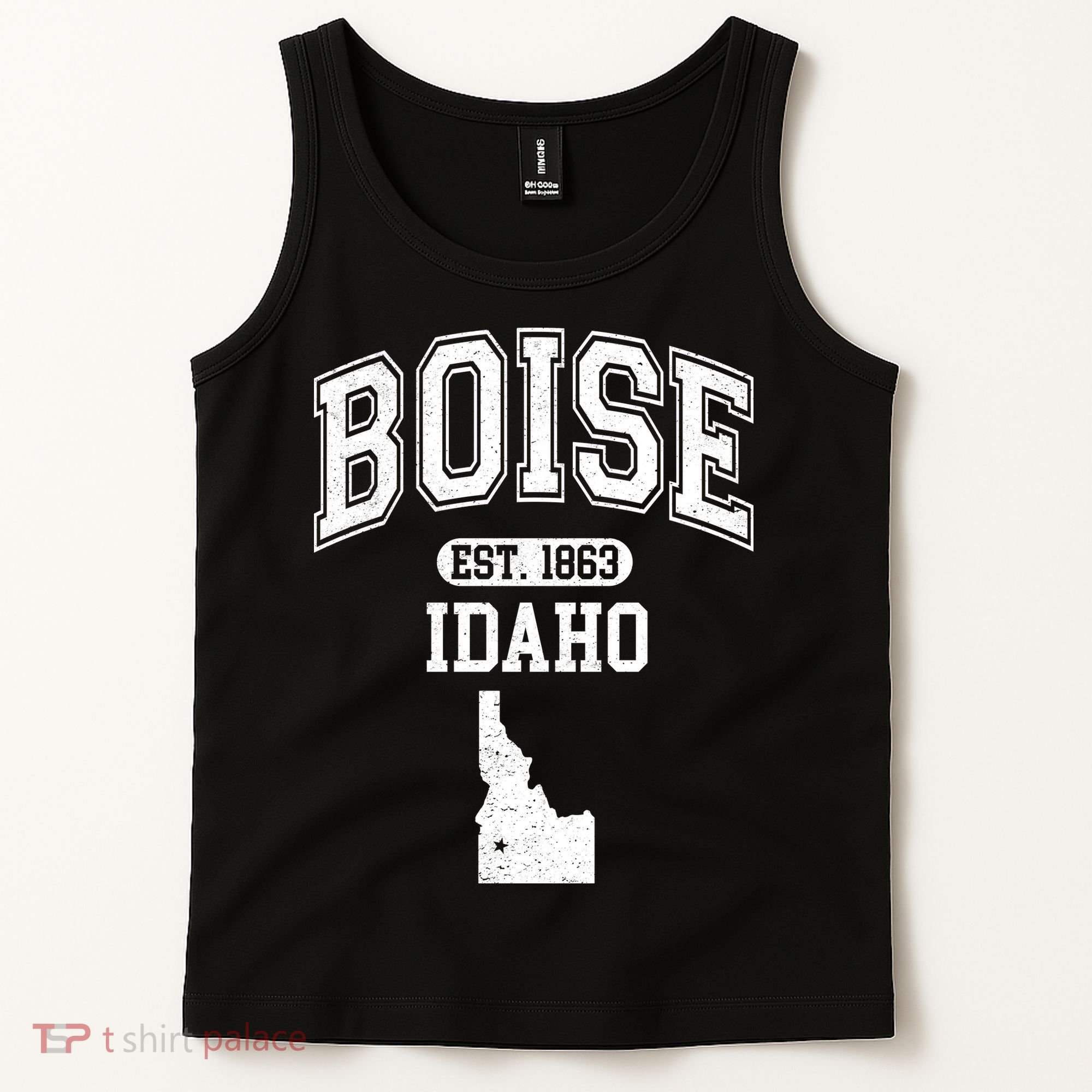 Boise Idaho Est. 1863 Varsity Tank Top