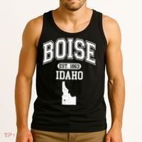 Boise Idaho Est. 1863 Varsity Tank Top thumb 3