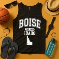 Boise Idaho Est. 1863 Varsity Tank Top thumb 4