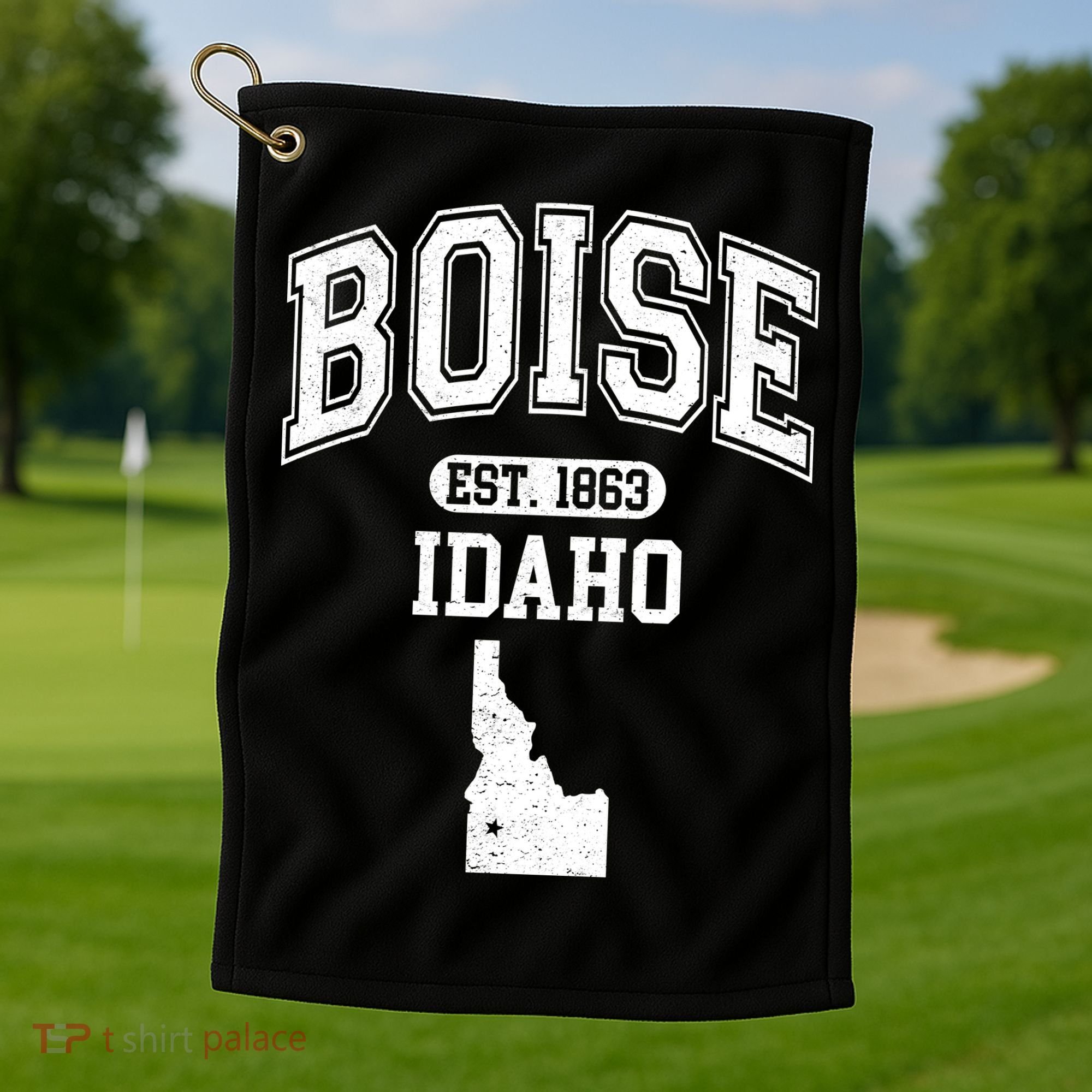 Boise Idaho Est. 1863 Varsity Golf Towel