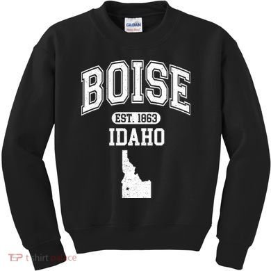 Boise Idaho Est. 1863 Varsity Kids Sweatshirt