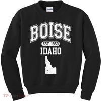 Boise Idaho Est. 1863 Varsity Kids Sweatshirt thumb 0