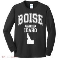 Boise Idaho Est. 1863 Varsity Kids Long Sleeve Shirt thumb 0