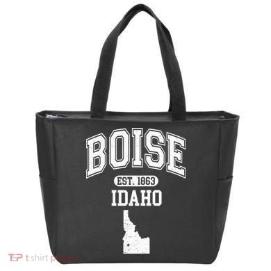 Boise Idaho Est. 1863 Varsity Tote Bag