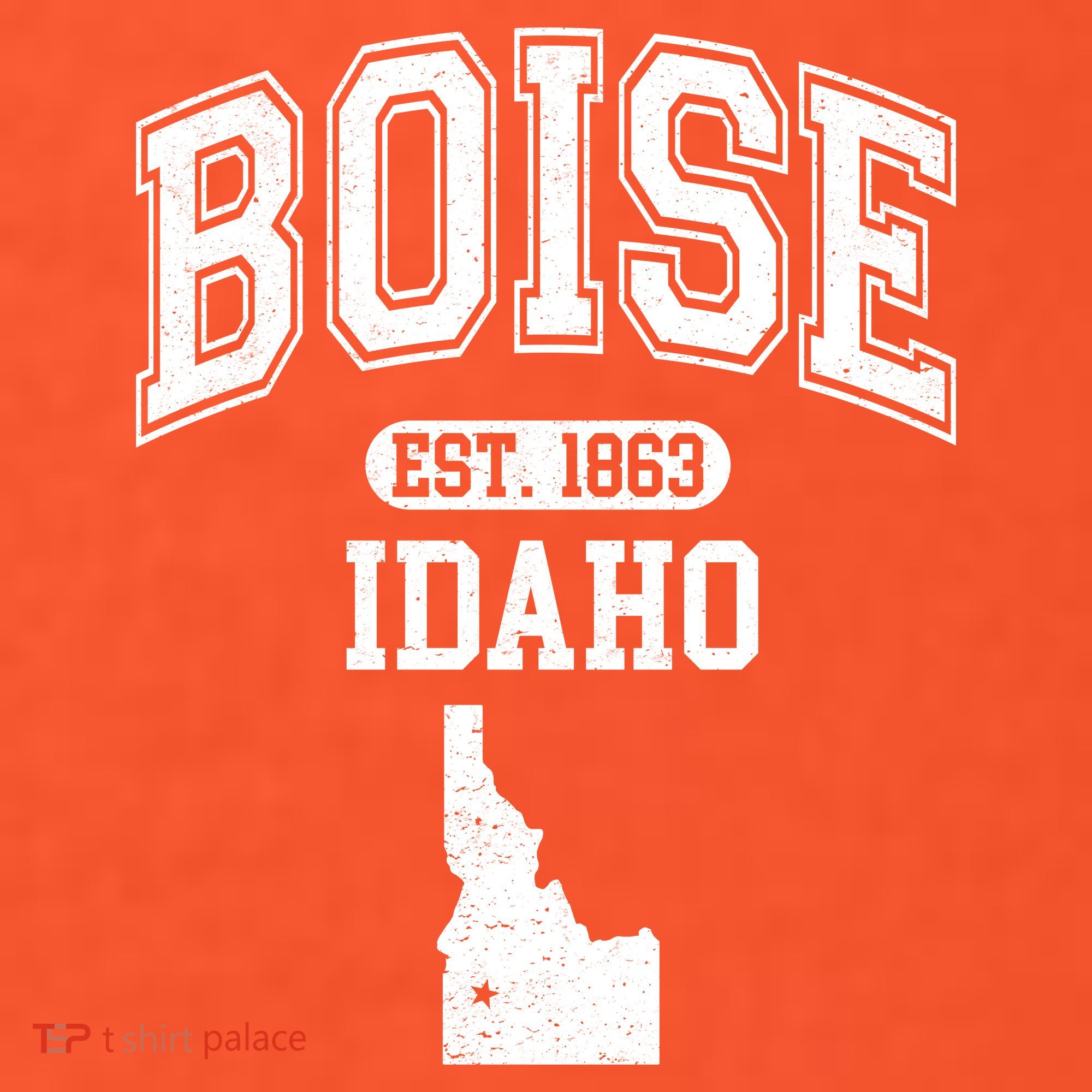Boise Idaho Est. 1863 Varsity Long Sleeve Shirt