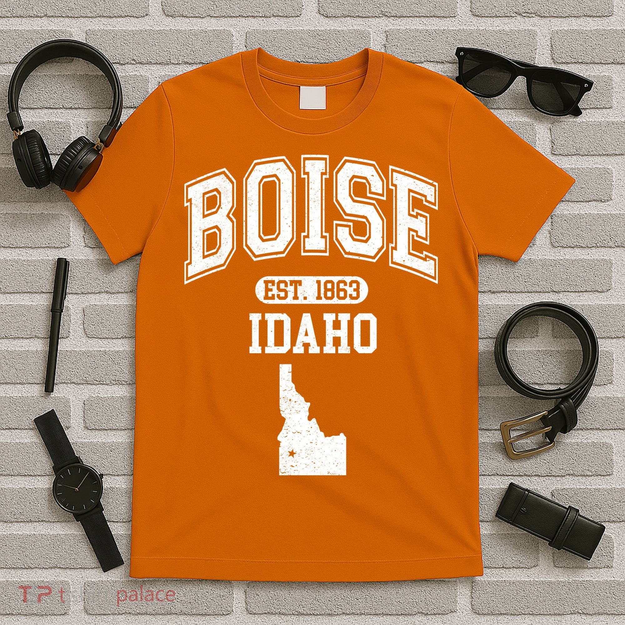 Boise Idaho Est. 1863 Varsity T-Shirt