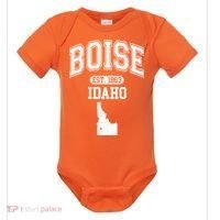 Boise Idaho Est. 1863 Varsity Baby Bodysuit thumb 0