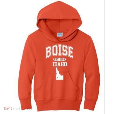 Boise Idaho Est. 1863 Varsity Kids Hoodie