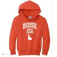 Boise Idaho Est. 1863 Varsity Kids Hoodie thumb 0