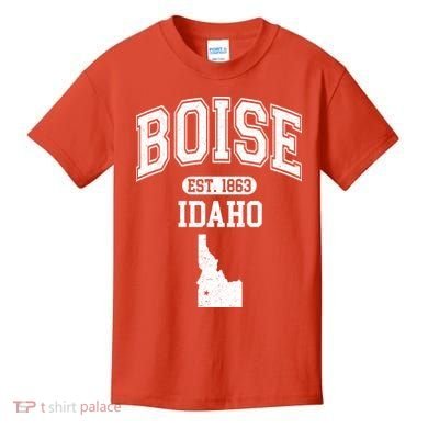Boise Idaho Est. 1863 Varsity Kids T-Shirt