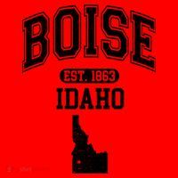 Boise Idaho Est. 1863 Varsity Santa Hat thumb 1