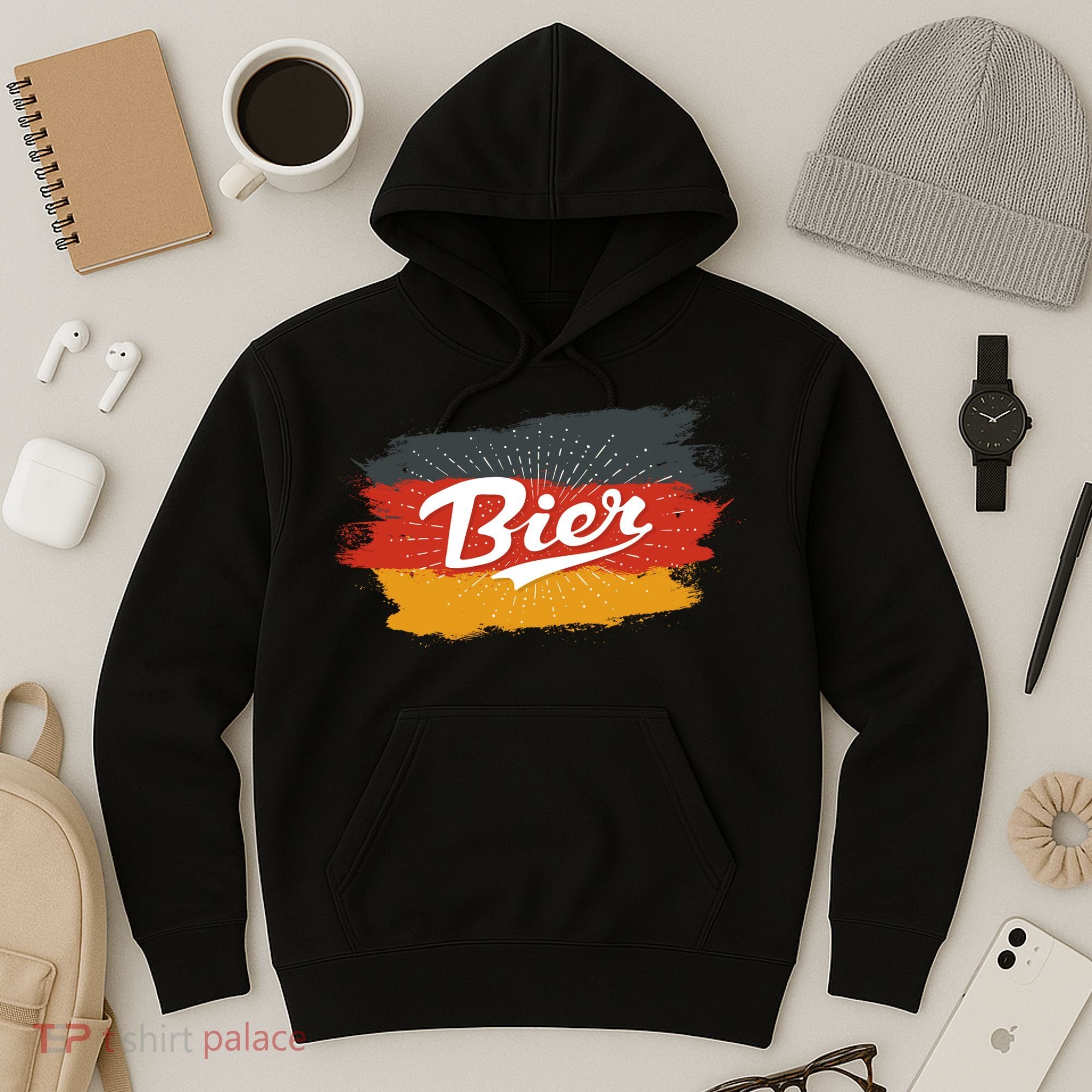 Bier German Flag Oktoberfest Hoodie