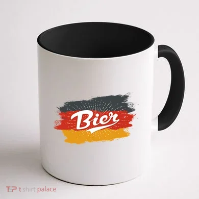 Bier German Flag Oktoberfest Coffee Mug back