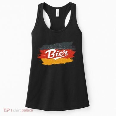 Bier German Flag Oktoberfest Women's Tank Top