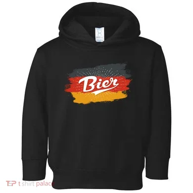 Bier German Flag Oktoberfest Toddler Hoodie