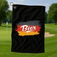 Bier German Flag Oktoberfest Golf Towel thumb 1