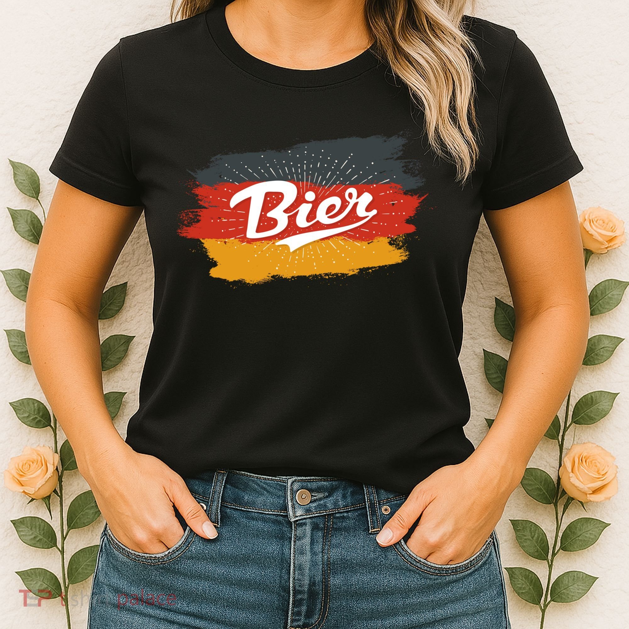 Bier German Flag Oktoberfest Women's T-Shirt