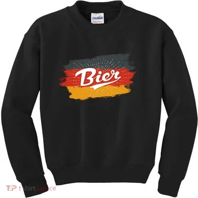 Bier German Flag Oktoberfest Kids Sweatshirt