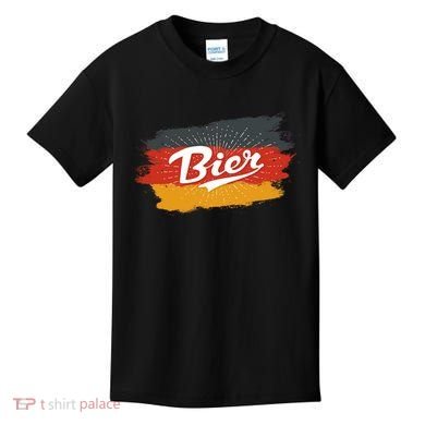 Bier German Flag Oktoberfest Kids T-Shirt