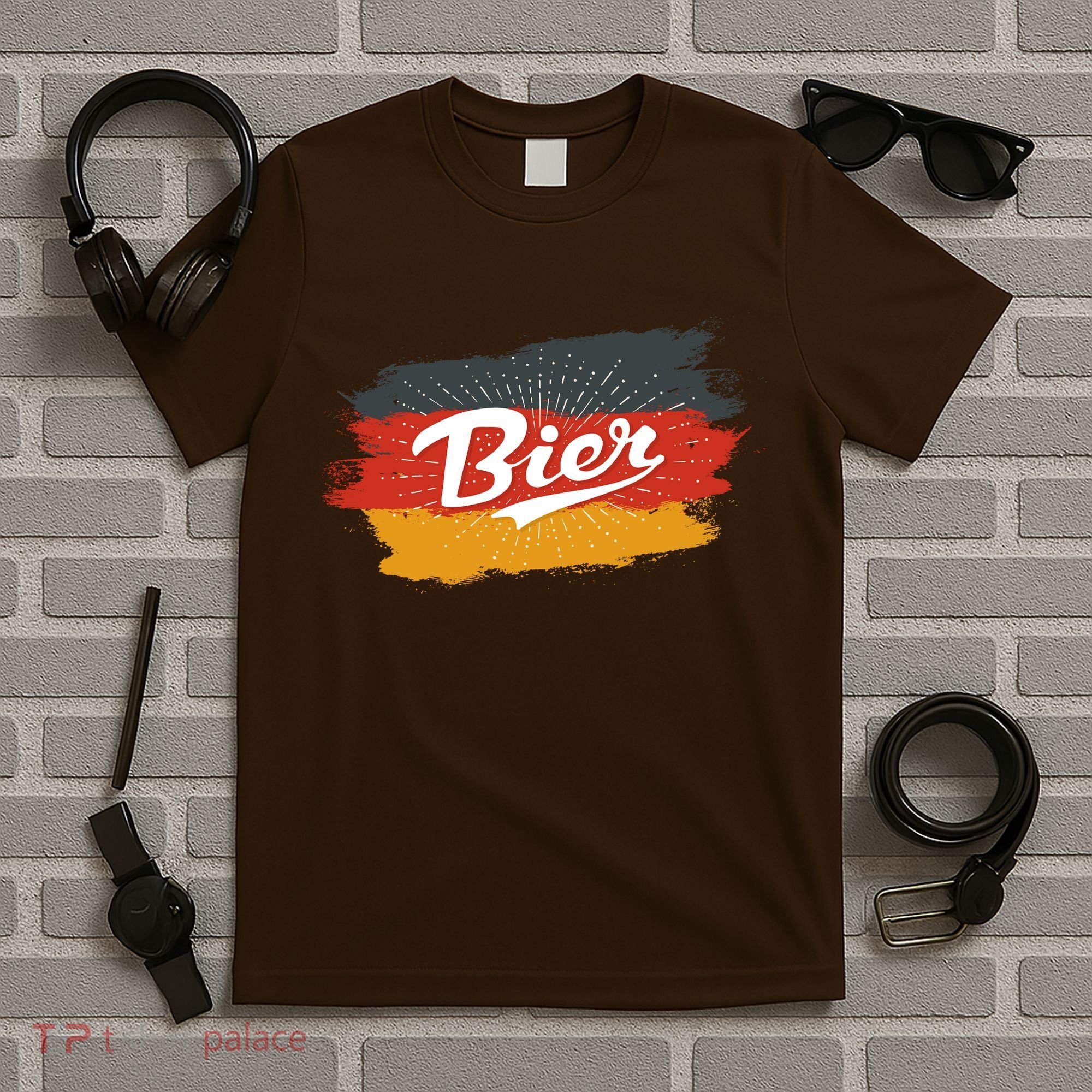 Bier German Flag Oktoberfest T-Shirt