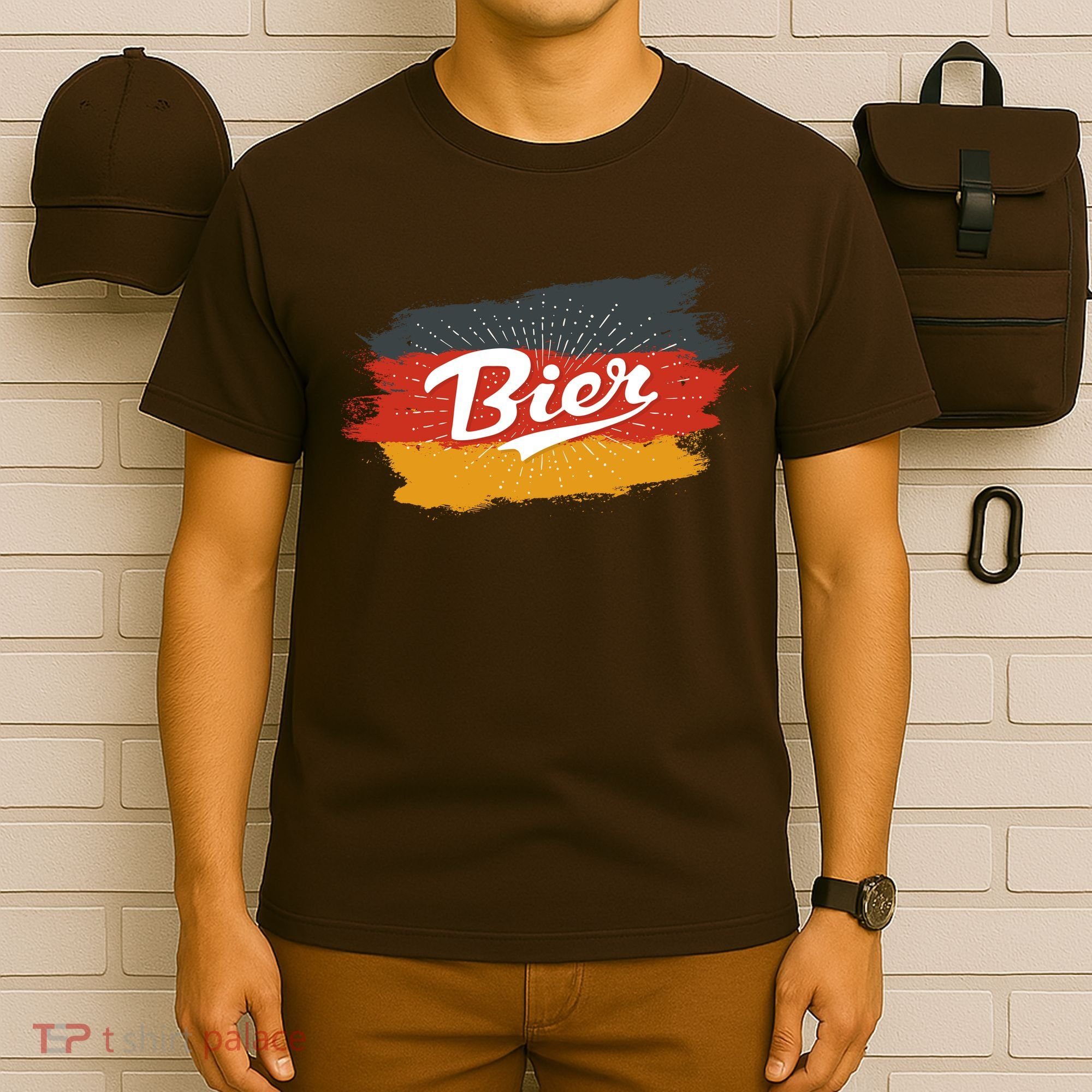 Bier German Flag Oktoberfest T-Shirt