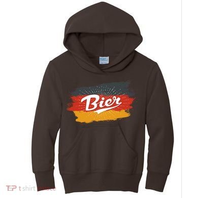 Bier German Flag Oktoberfest Kids Hoodie