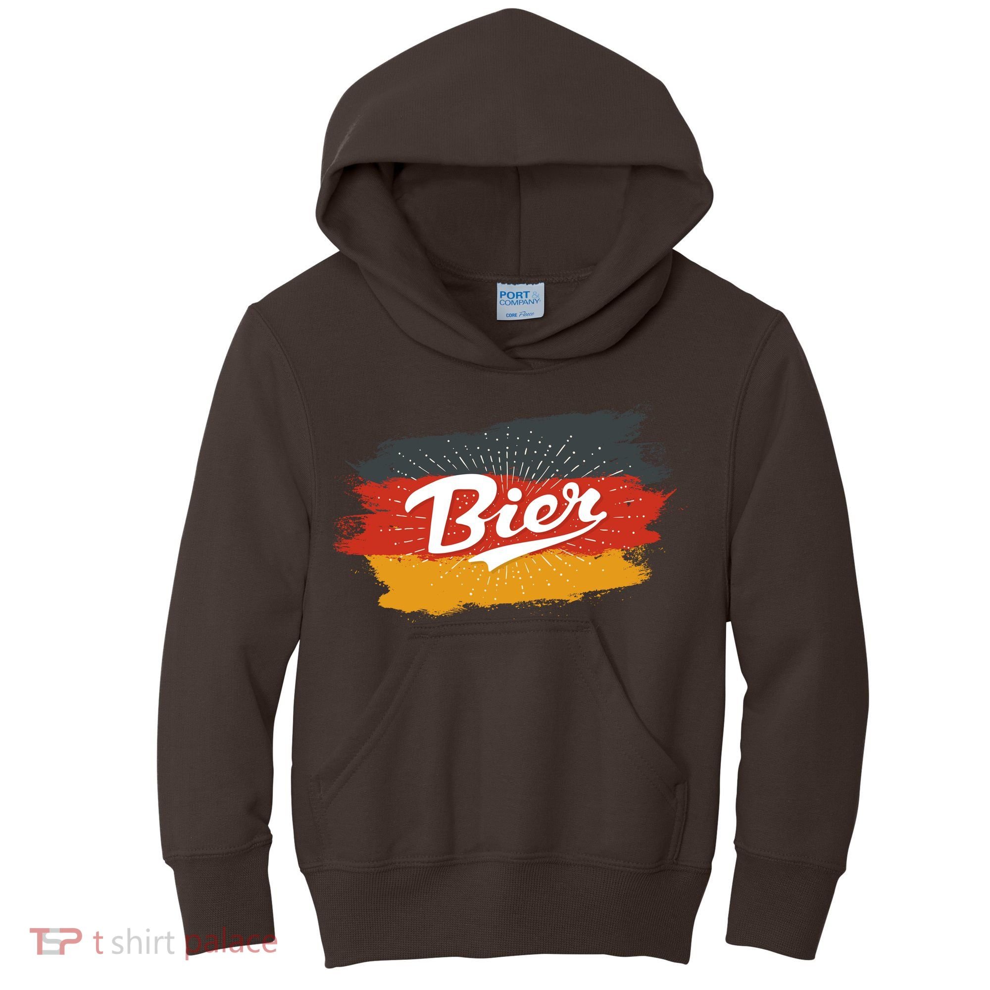 Bier German Flag Oktoberfest Kids Hoodie