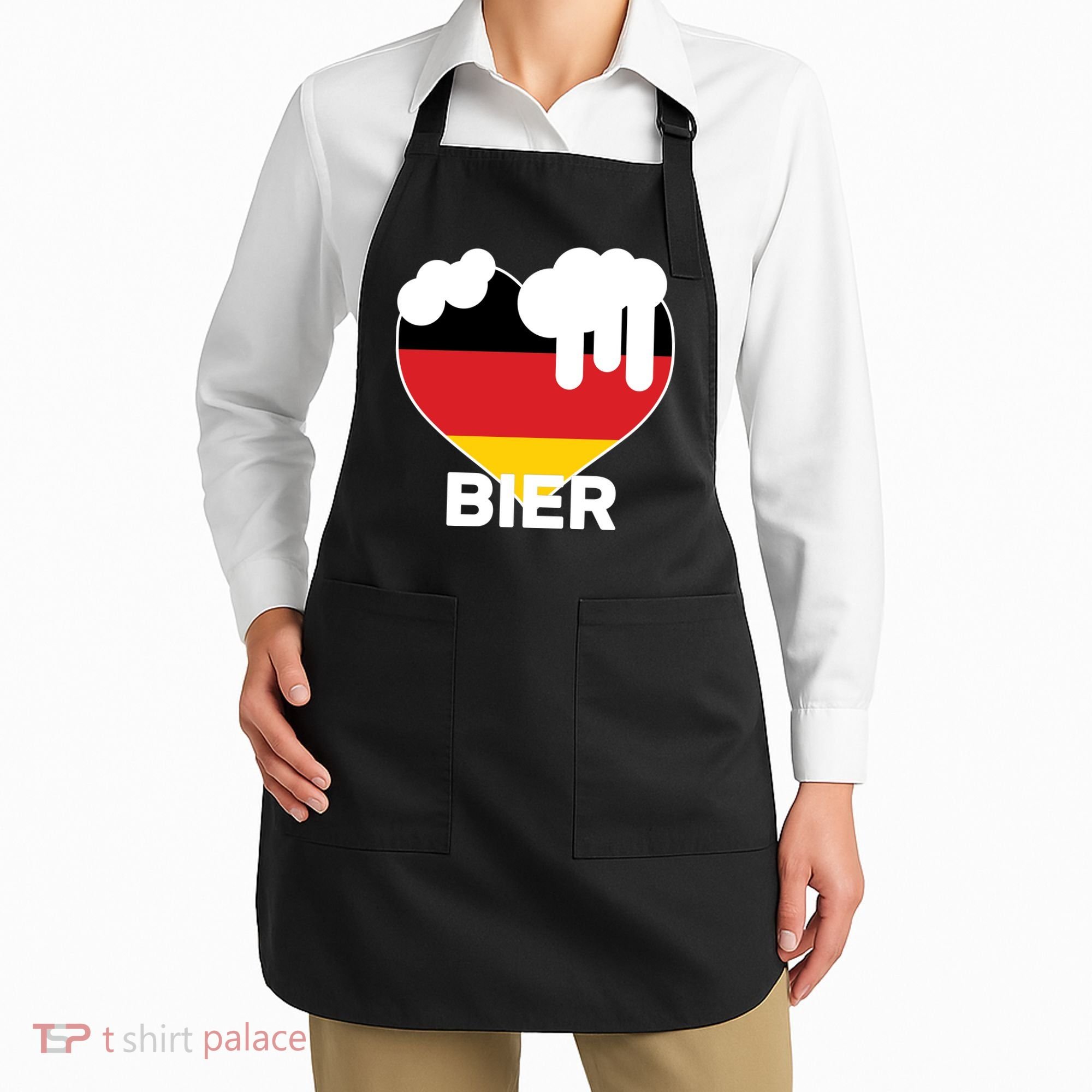 Bier Heart Full of Beer Oktoberfest Apron
