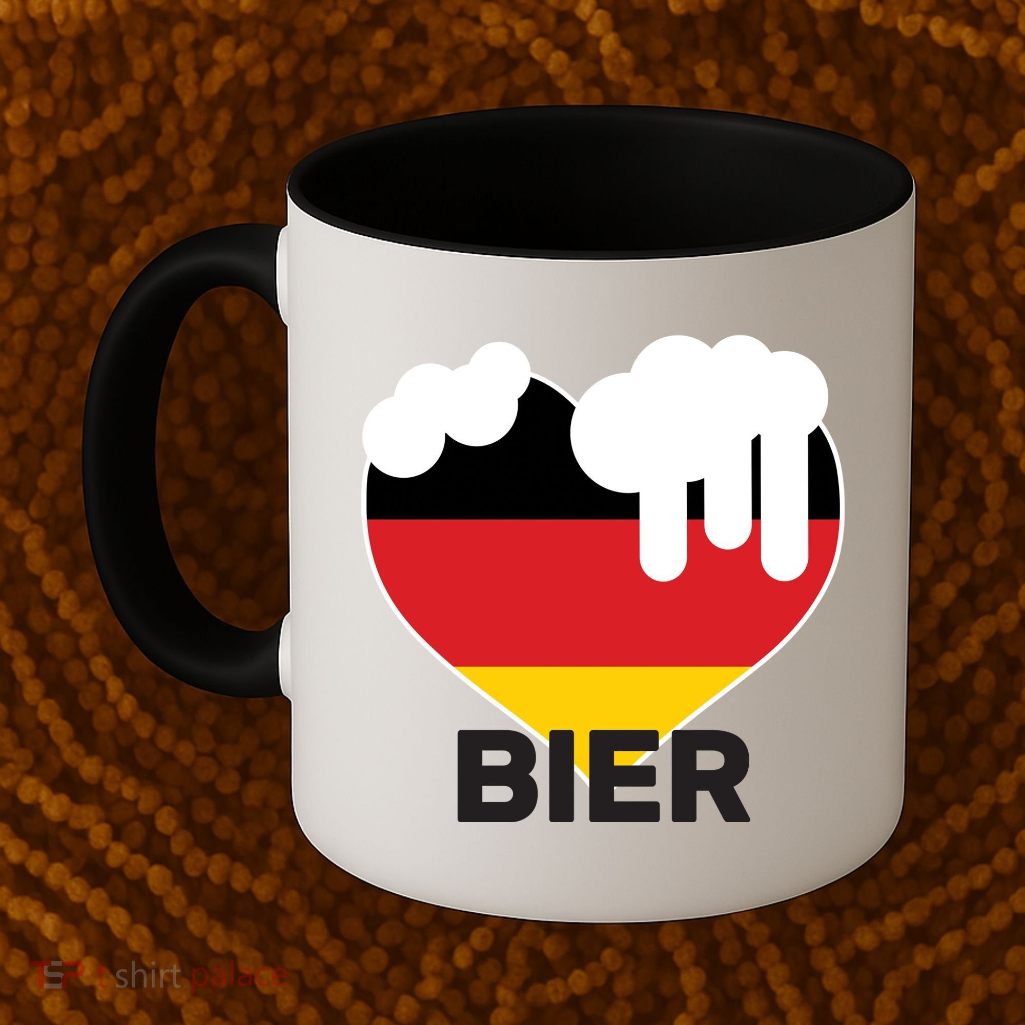 Bier Heart Full of Beer Oktoberfest Coffee Mug