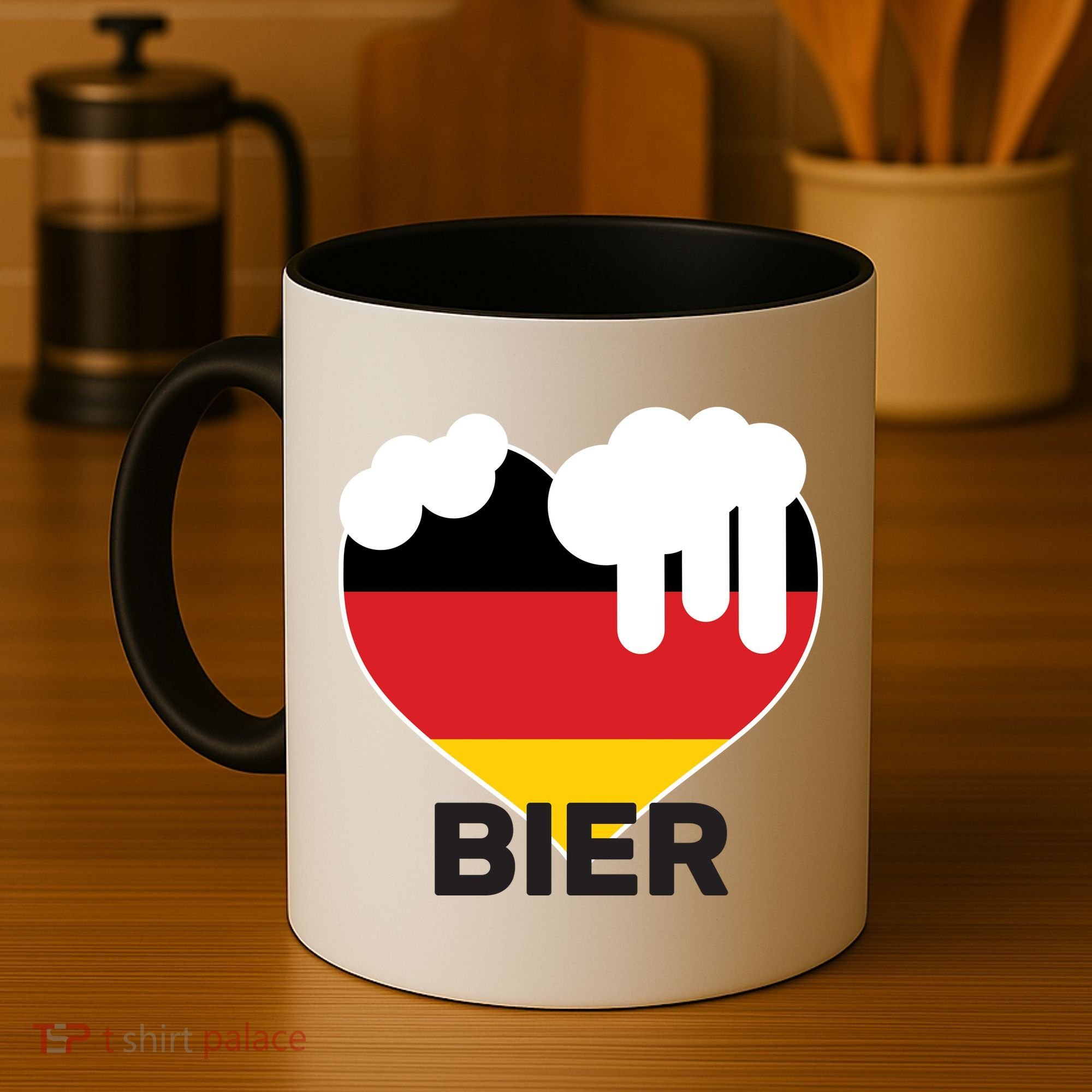Bier Heart Full of Beer Oktoberfest Coffee Mug
