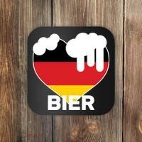 Bier Heart Full of Beer Oktoberfest Coaster thumb 0