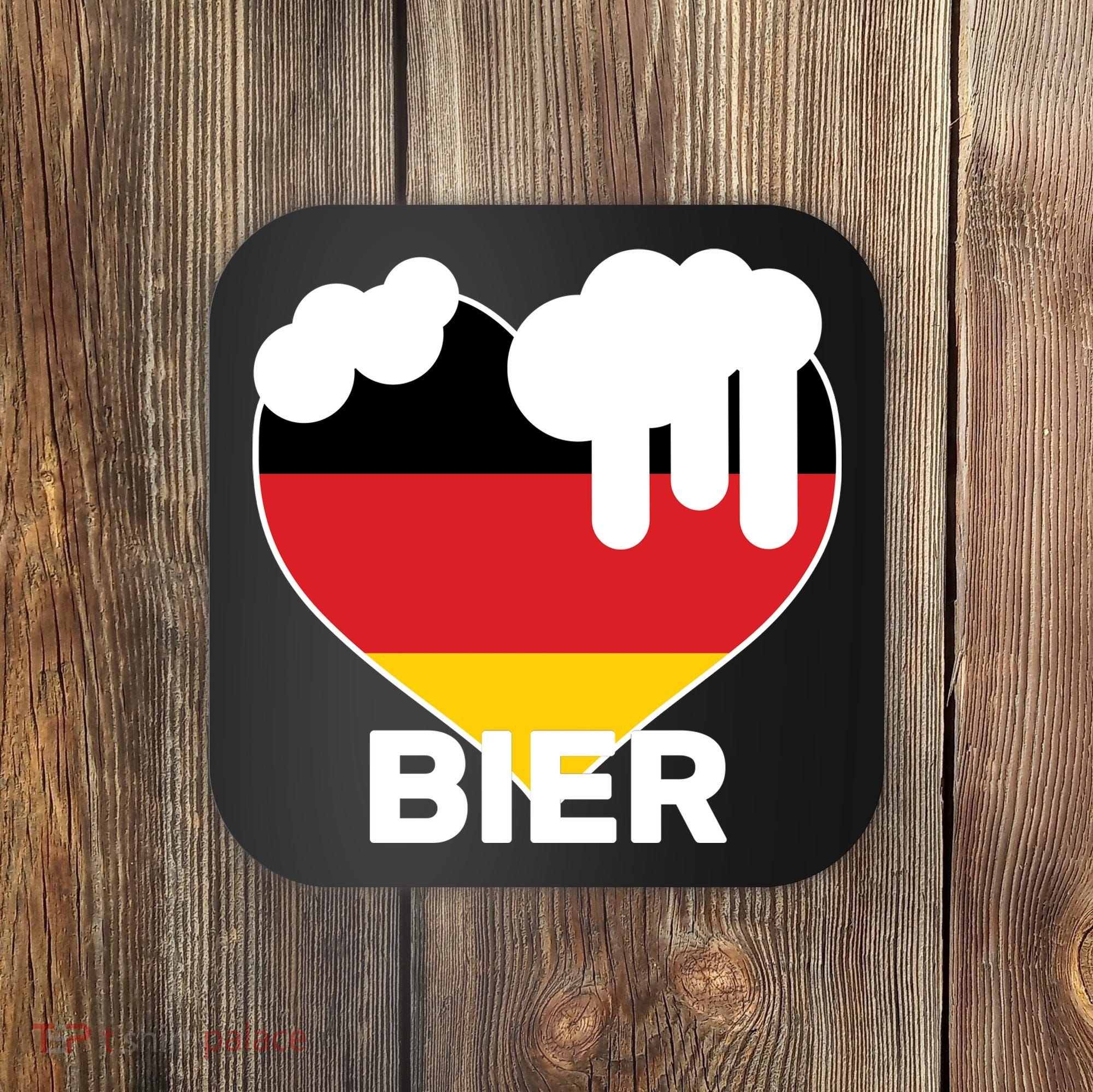 Bier Heart Full of Beer Oktoberfest Coaster