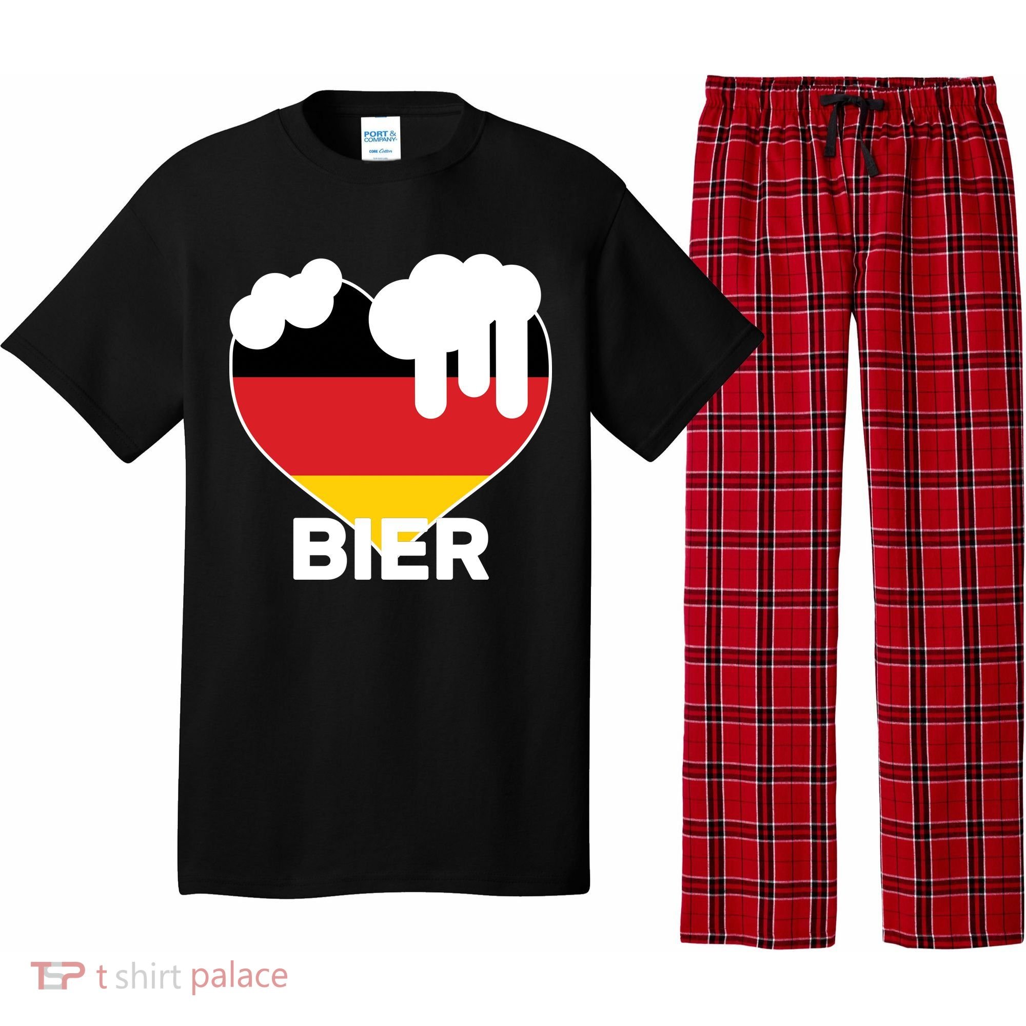 Bier Heart Full of Beer Oktoberfest Pajama Set