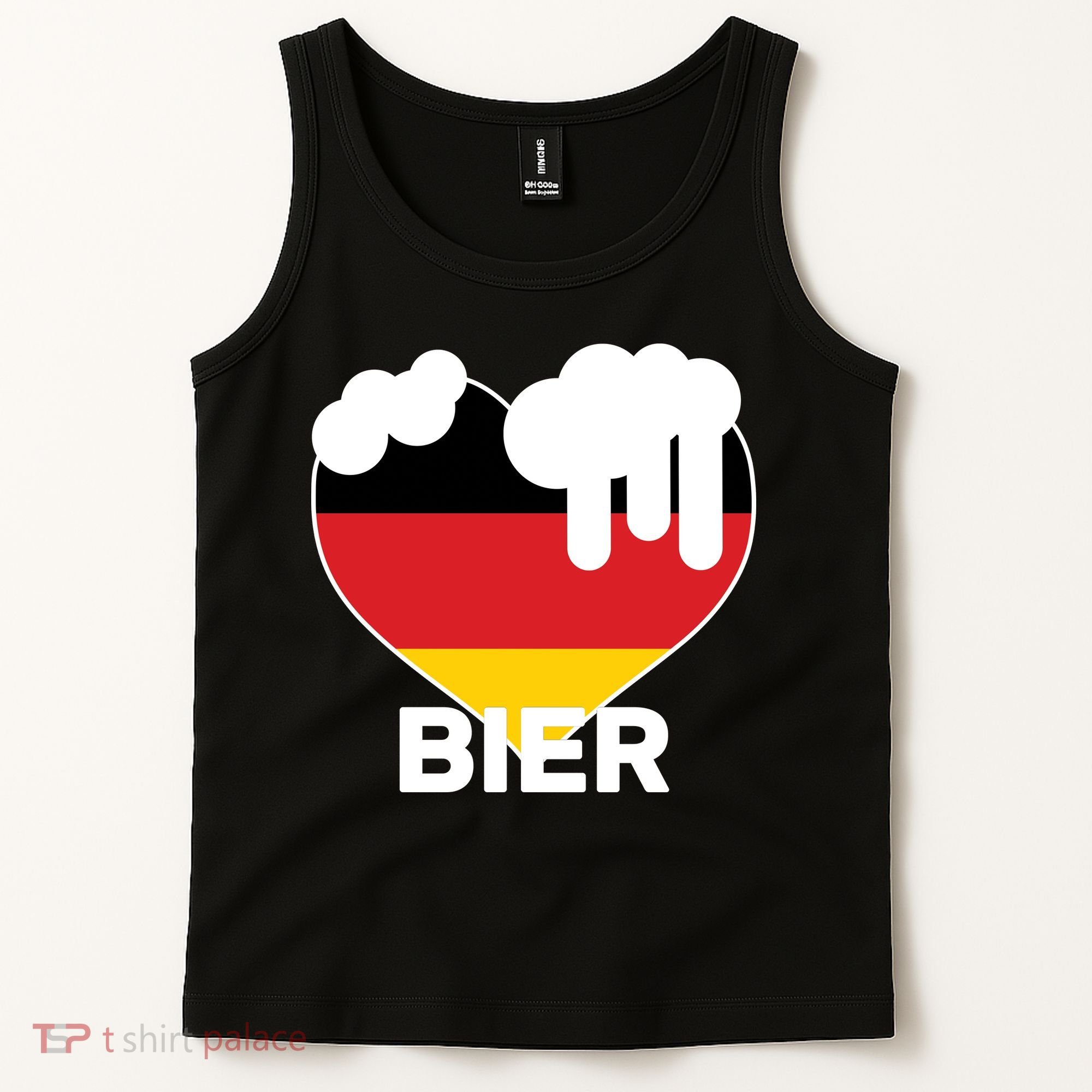 Bier Heart Full of Beer Oktoberfest Tank Top