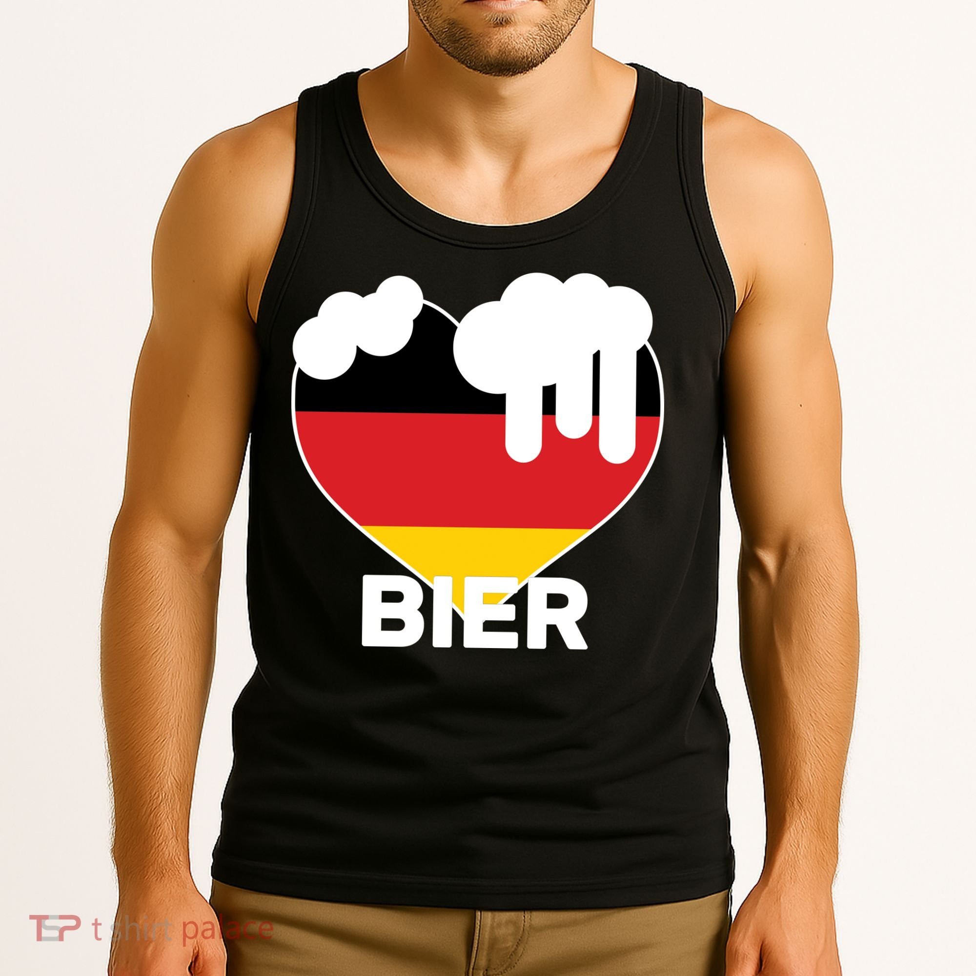 Bier Heart Full of Beer Oktoberfest Tank Top