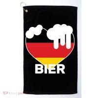 Bier Heart Full of Beer Oktoberfest Golf Towel thumb 0