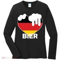 Bier Heart Full of Beer Oktoberfest Women's Long Sleeve Shirt thumb 0
