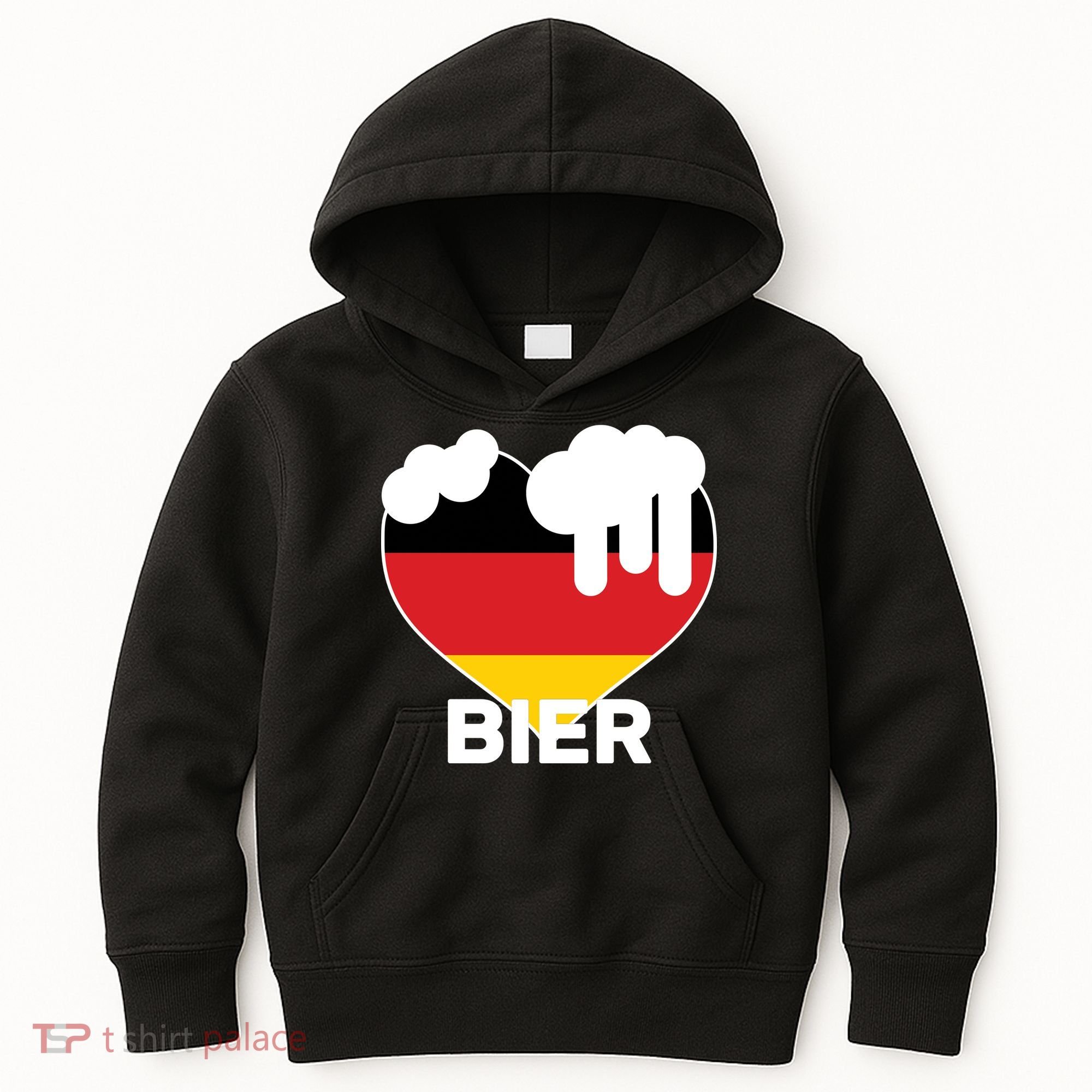 Bier Heart Full of Beer Oktoberfest Kids Hoodie