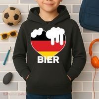 Bier Heart Full of Beer Oktoberfest Kids Hoodie thumb 2