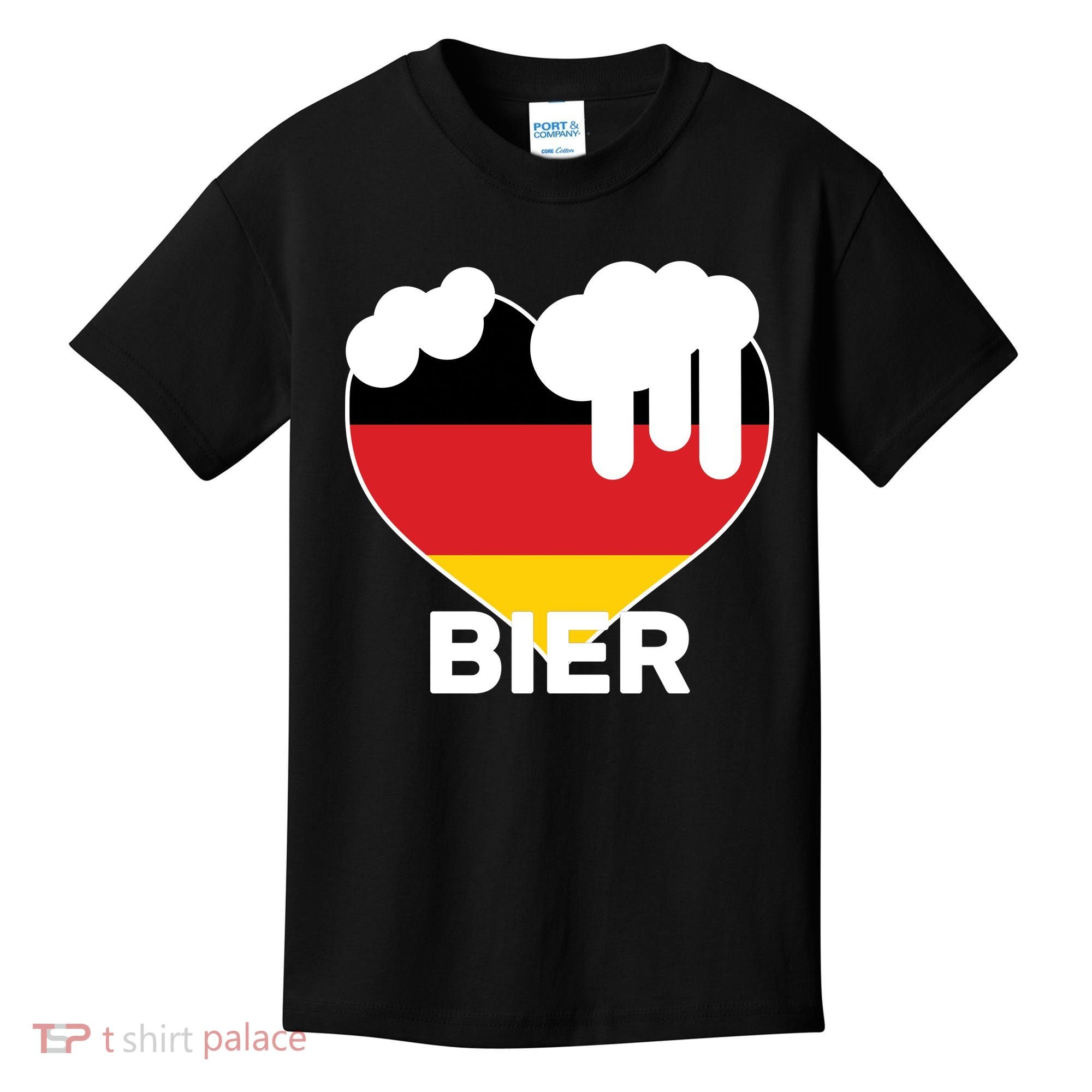 Bier Heart Full of Beer Oktoberfest Kids T-Shirt