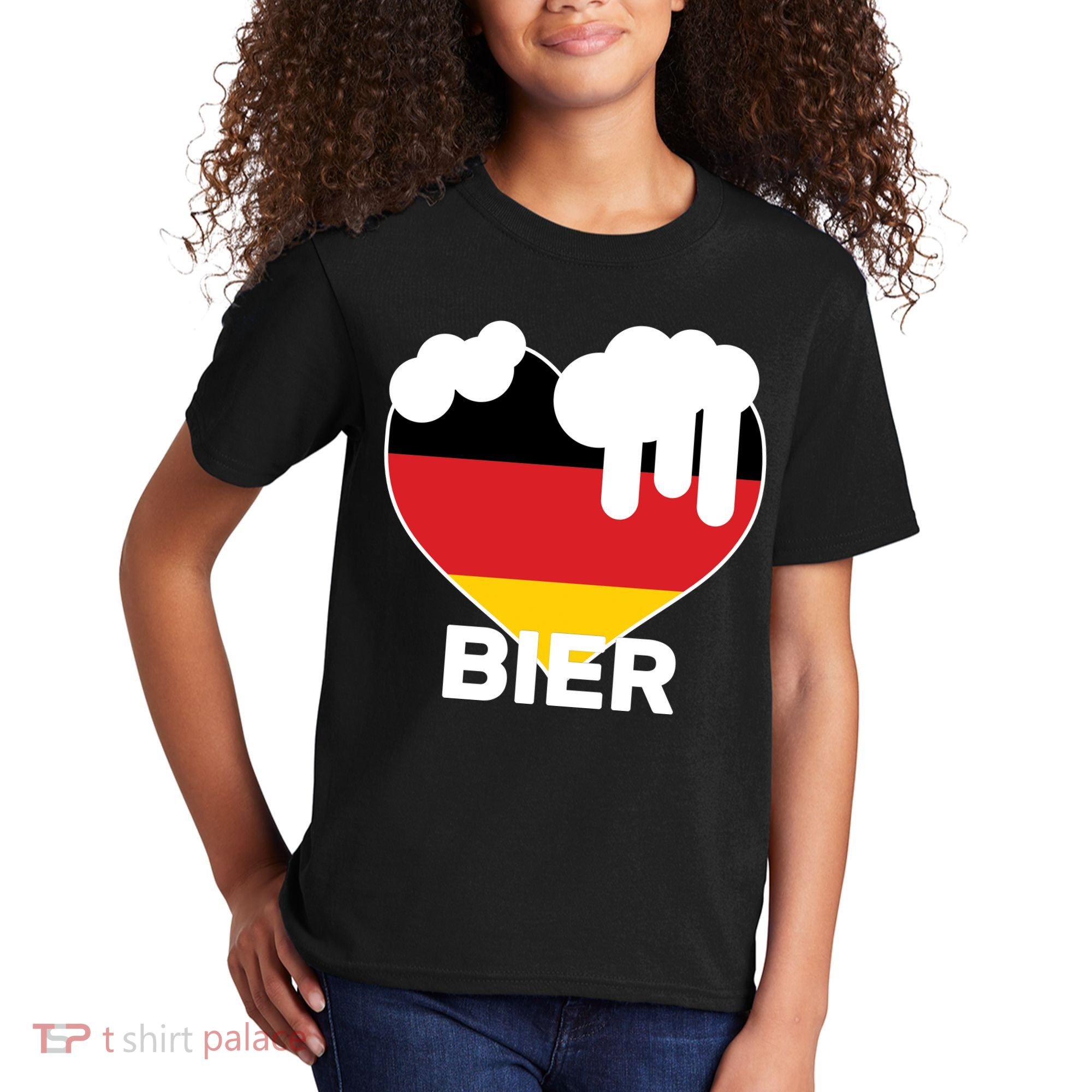 Bier Heart Full of Beer Oktoberfest Kids T-Shirt