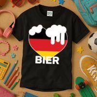 Bier Heart Full of Beer Oktoberfest Kids T-Shirt thumb 3