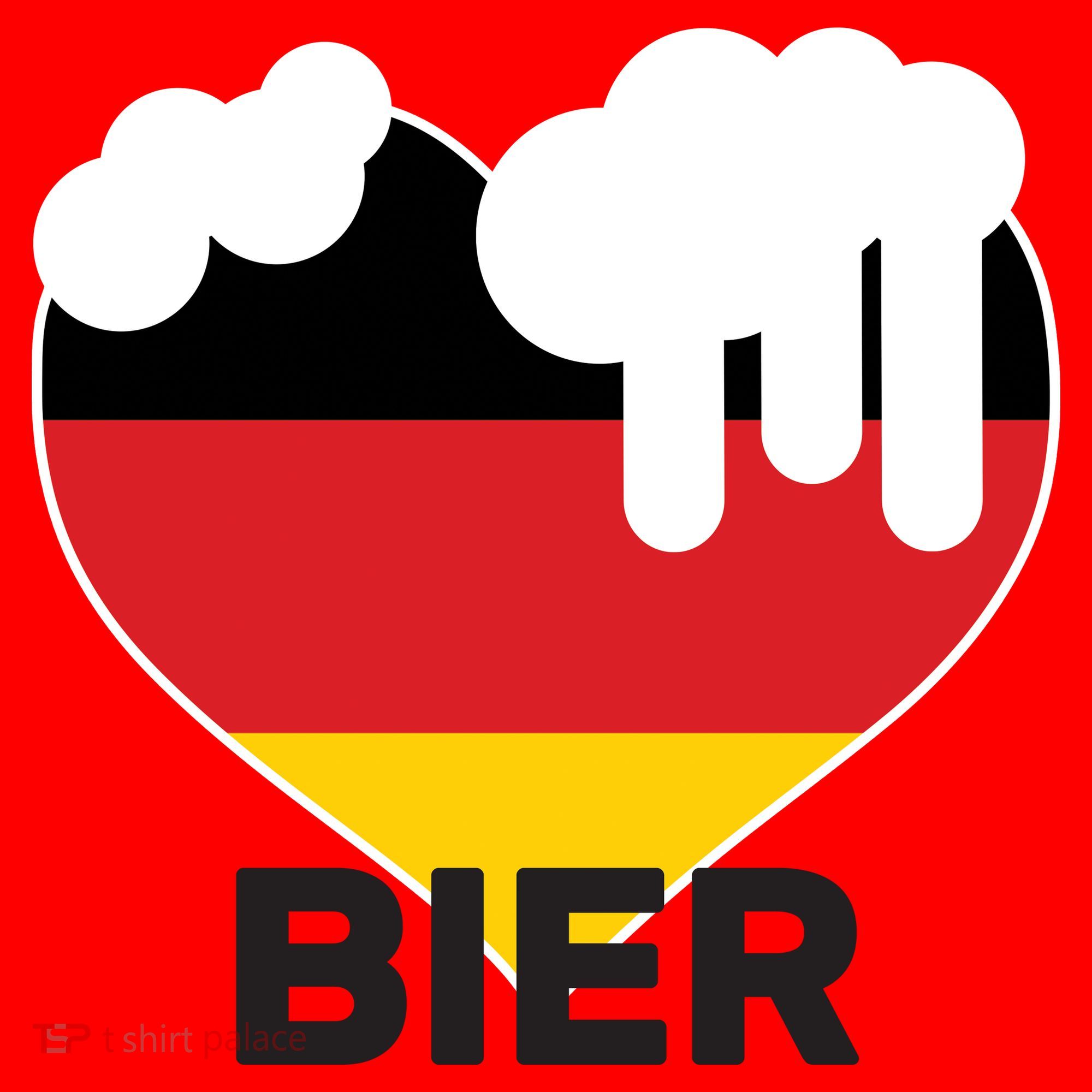 Bier Heart Full of Beer Oktoberfest Santa Hat